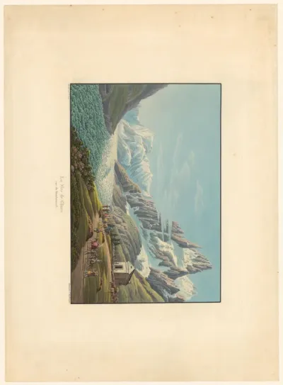 Mer de Glace gletsjer gezien vanuit Montenvers