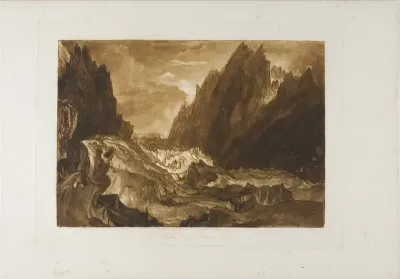 Mer de Glace, plate 50 from Liber Studiorum