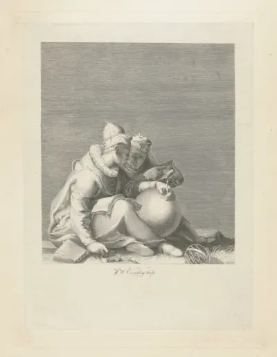 Mercurius als god van de kunsten