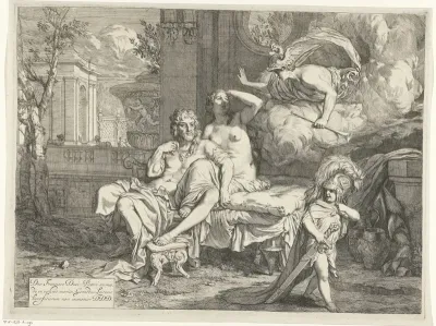 Mercurius beveelt Calypso om Odysseus te laten vertrekken
