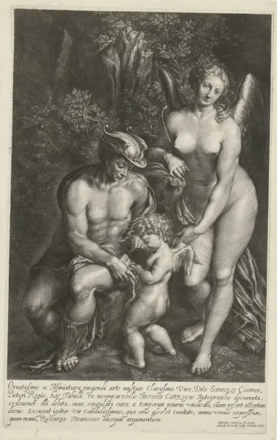Mercurius en Venus onderwijzen Amor