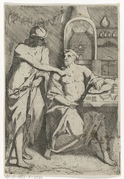 Mercurius geeft een zilversmid aanwijzingen