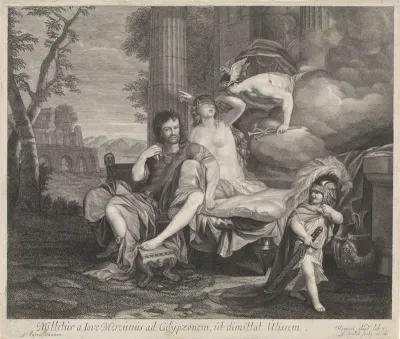 Mercurius gelast Calypso om Odysseus te laten vertrekken