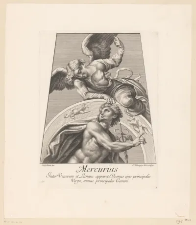 Mercurius met engel