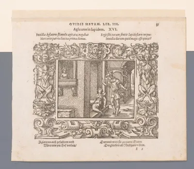Mercurius verandert Aglauros in steen