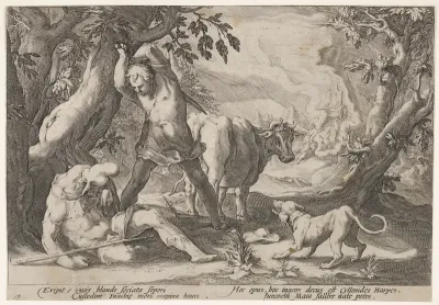 Mercury and Argus, Io and Juno, from Ovid's "Metamorphoses", Book I