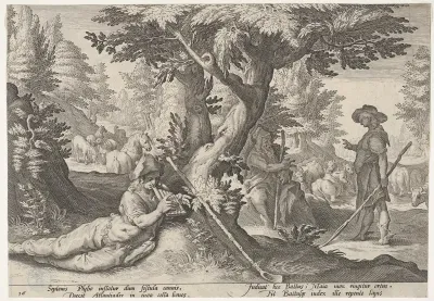Mercury and Battus, from Ovid's "Metamorphoses", Book II