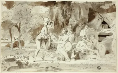 Mercury Bringing Bacchus to be Raised by the Nymphs