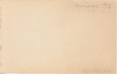 Merkitty: Hyvinge 1902.