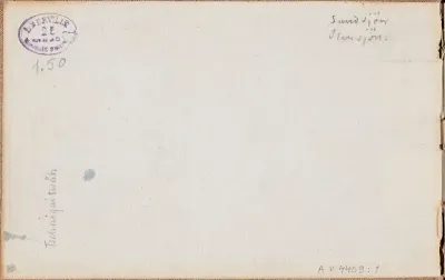 merkitty oik.ylh.: Sundsjön Stensjön; merkitty pystysuoraan vas.alh.: Tschaiquitwåh(?)