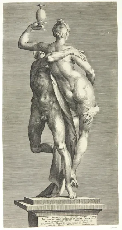 Merkur bortfører Psyche. Psyche set bagfra