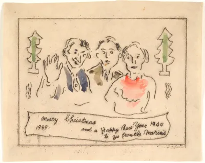 Merry Christmas 1939 Happy New Year 1940
