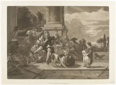 Merry Company on a Terrace