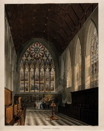 Merton College, Oxford: a marriage ceremony in the chapel