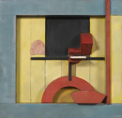 Merz 1925, 1. Relief in the Blue Square