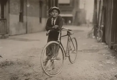 Messenger boy working for Mackay Telegraph Company