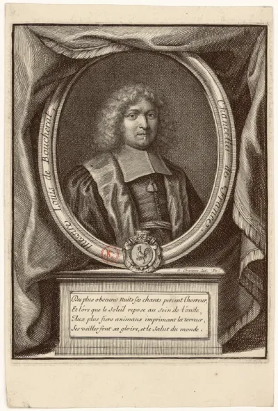 Messire Louis de Boucherat Chancelier de France. N. Chasteau Iun. fec.