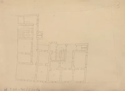 Meštrovićev atelijer (Ivan Meštrović), tlocrt/1. kat