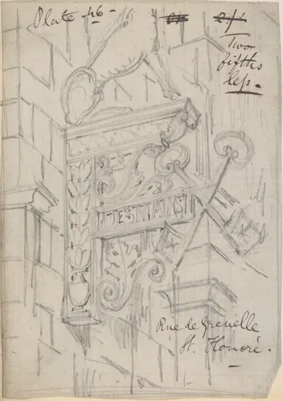 Metal Bracket, Rue de Grenelle, St. Honoré