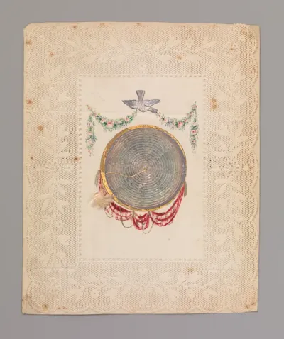Metallic Double Cobweb Valentine