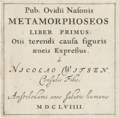 Metamorphoseos liber primus (...)