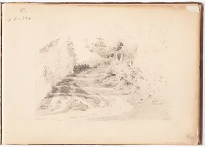 Metsätie. Todennäk. 1880-luvun jälkipuol.