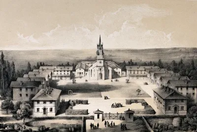 Mettray penal colony, Mettray, France: a general view
