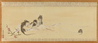 Mice on Rice-cake Flowers