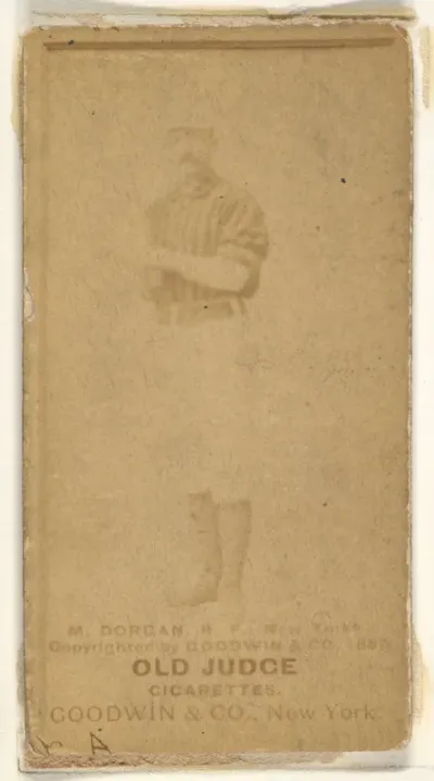 Michael Cornelius Dorgan, Right Field, New York, from the Old Judge series (N172) for Old Judge Cigarettes