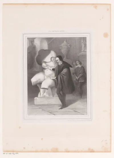 Michelangelo bij het Belvedère Torso
