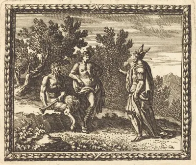 Midas with Apollo and Pan