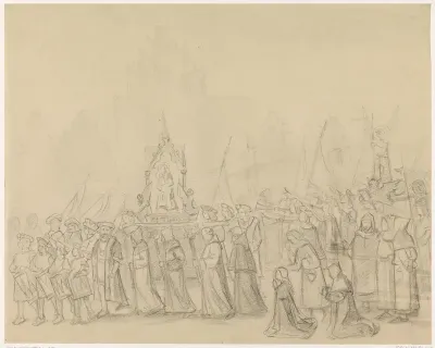 Middeleeuwse processie