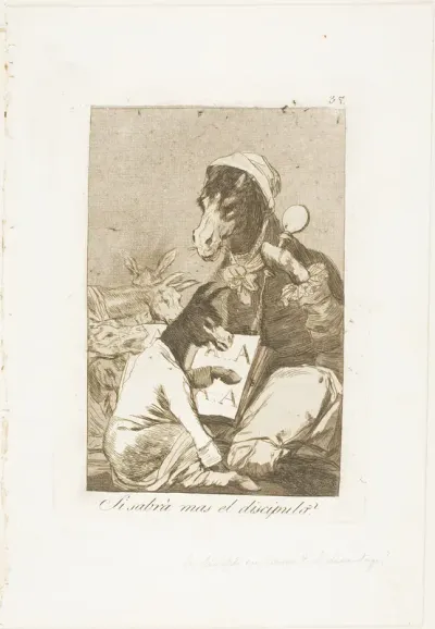 Might not the Pupil Know More?, plate 37 from Los Caprichos