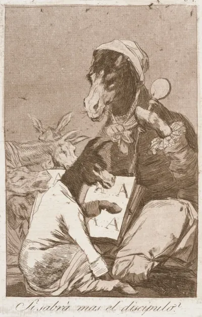 Might Not the Pupil Know More? (Si sabrá mas el discipulo?) from the series Los Caprichos