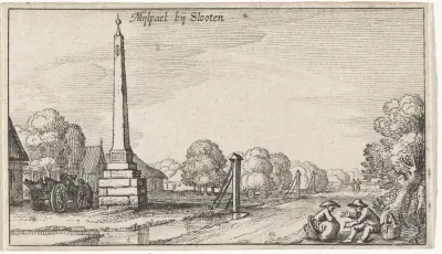 Mijlpaal bij Sloten