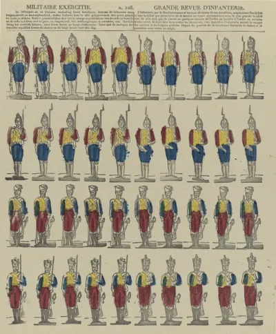 Militaire exercitie / Grande revue d'infanterie