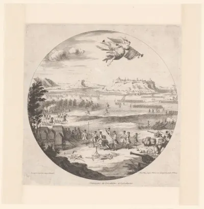 Militaire oefeningen van de cavalarie en infanterie