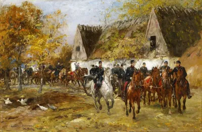 Military exercise in the autumn.