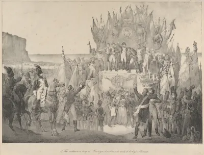 Military Festival at Boulogne with Napoleon Distributing Stars of the Legion of Honor