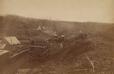Military Railroad Repair of Bull Run Bridge
