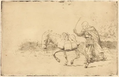 Milkmaid of Boulogne, 1st plate (Laitiere a Boulogne)