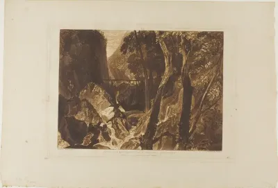 Mill near the Grand Chartreuse, plate 54 from Liber Studiorum