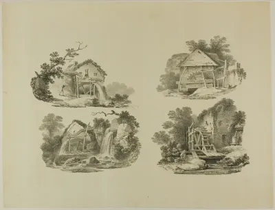 Mill Wheels near Abergele, Denbigh, Whitby, Richmond