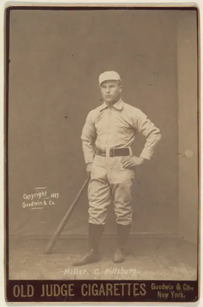 Miller, Catcher, Pittsburgh, from the series Old Judge Cigarettes