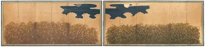 Millet Fields under Sun and Moon