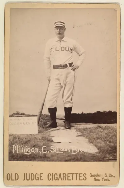 Milligan, Catcher, St. Louis Browns, from the series Old Judge Cigarettes