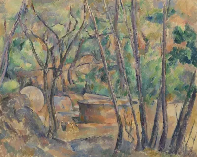 Millstone and Cistern under Trees