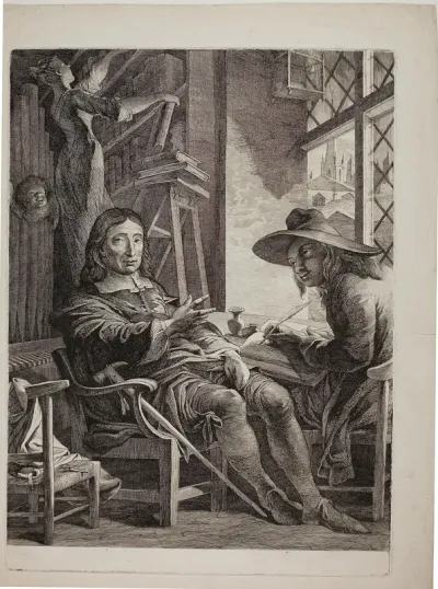 Milton Dictating to Ellwood the Quaker