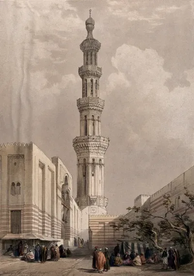 Minaret of the principal mosque at Siout