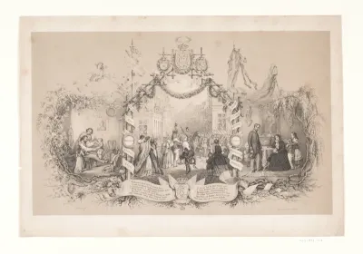 Mindeblad over troppernes hjemkomst efter krigen 1848-1850